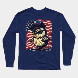 Patriotic Chicken Long Sleeve T-Shirt